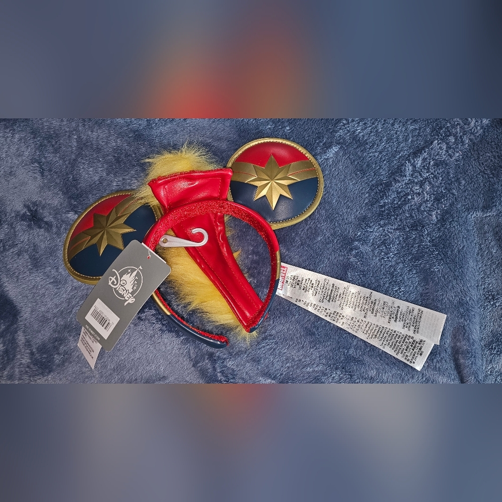 Disney Red and Gold Captain Marvel Hair Accessory